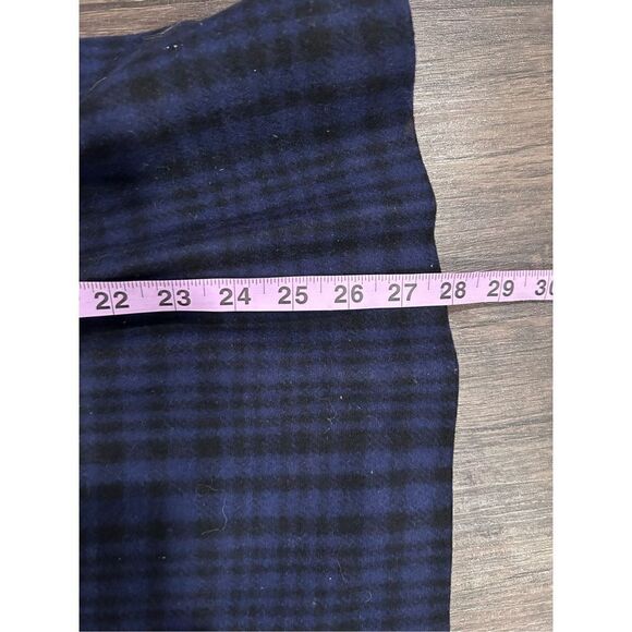 Motherhood Maternity Wool Blend Blue Black Plaid Peacoat Small - Picture 11 of 14